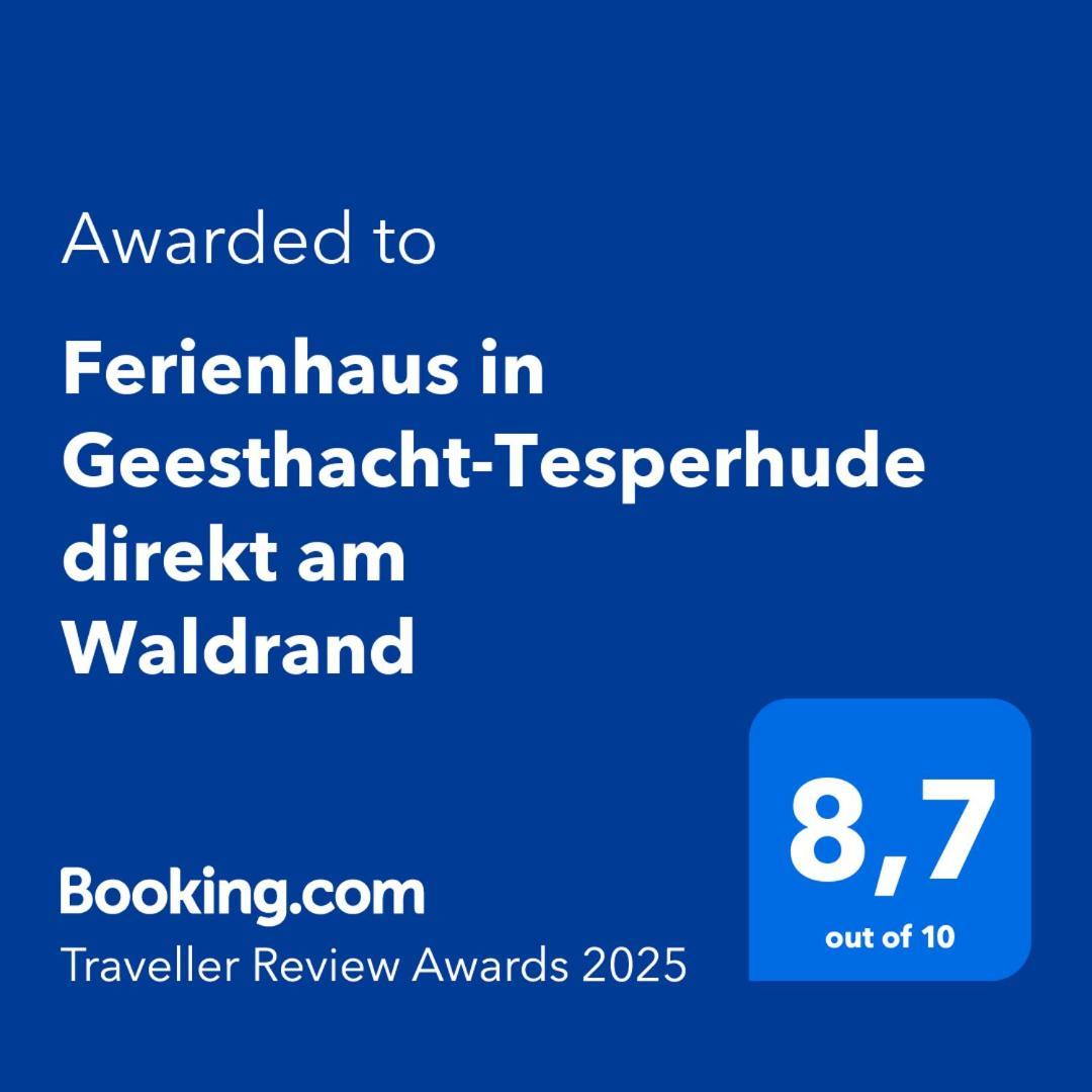 Ferienhaus In Geesthacht-Tesperhude Direkt Am Waldrand Buitenkant foto